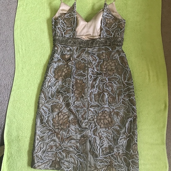 Sue Wong Nocturne embroidery beaded floral evening dress - Picture 5 of 10